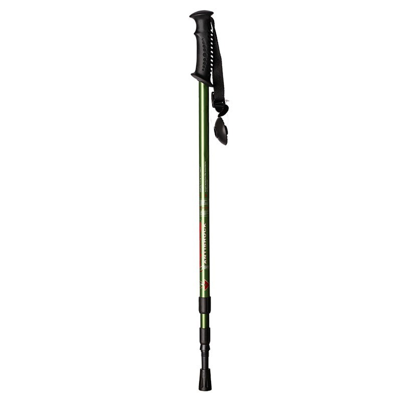 Bastón trekking Aluminio plegable verde