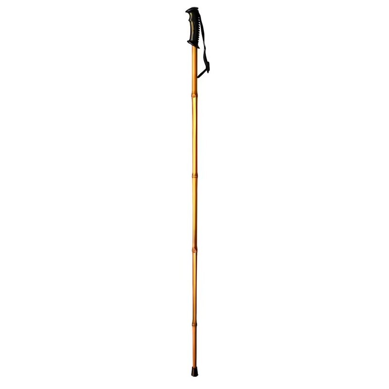 La Casa de las Setas Bastón de senderismo caña bambú empuñadura trekking 110cm