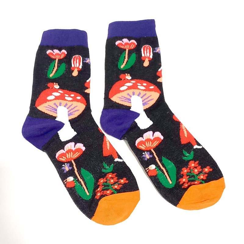 La Casa de las Setas Calcetines estampados con setas 03