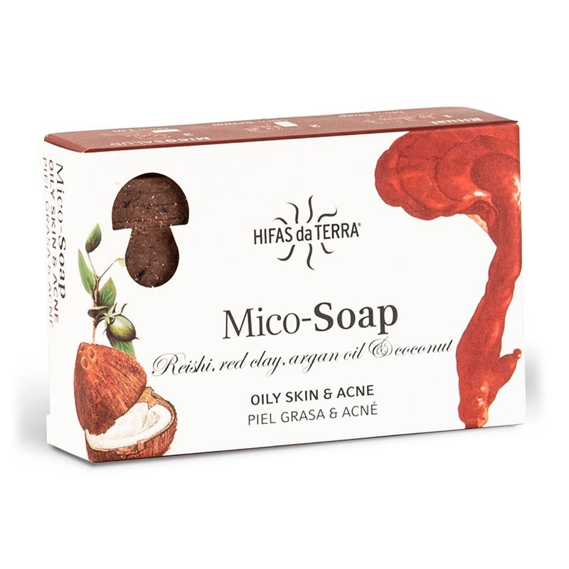 La Casa de las Setas Jabón Mico-Soap Reishi+Argán Piel grasa y con acné