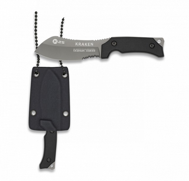 La Casa de las Setas cuchillo k25 G10 KRAKEN. Kydex. H: 7.2cm