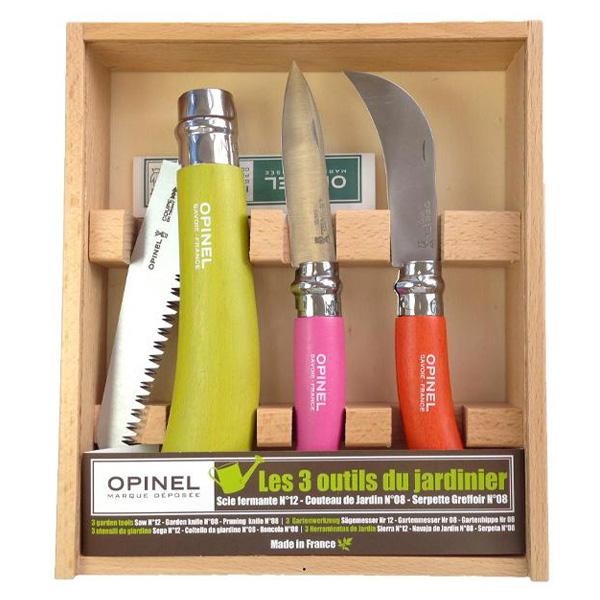 La Casa de las Setas OPINEL Estuche 3 navajas jardinero