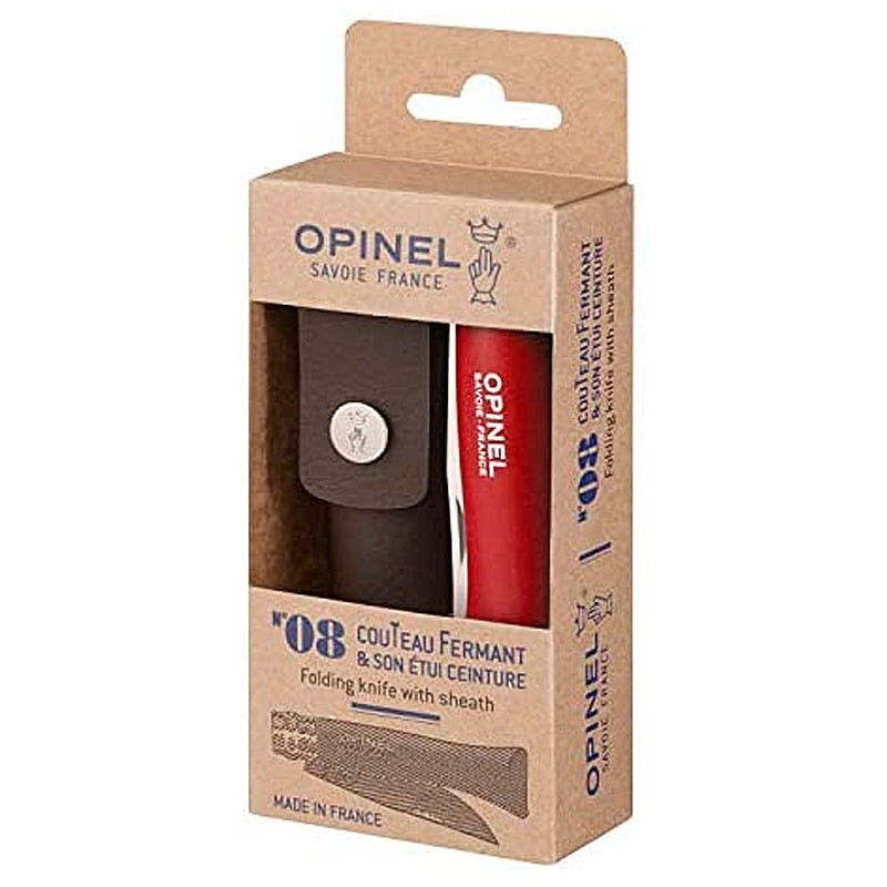 La Casa de las Setas OPINEL Caja nº8 trekking rojo + funda