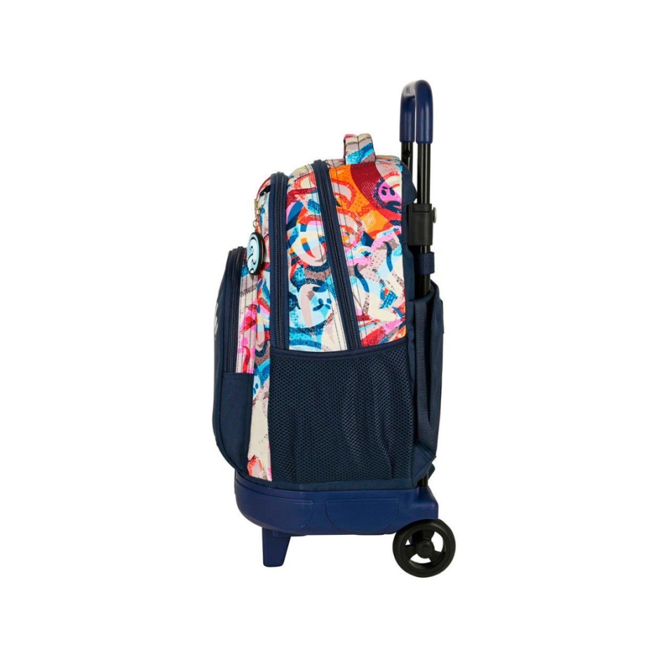 Mochila escolar grande con ruedas El Niño Life is fun 1