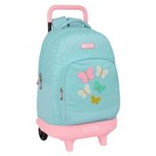 Mochila Butterflies Moos con carro de 2 ruedas y doble compartimento 1