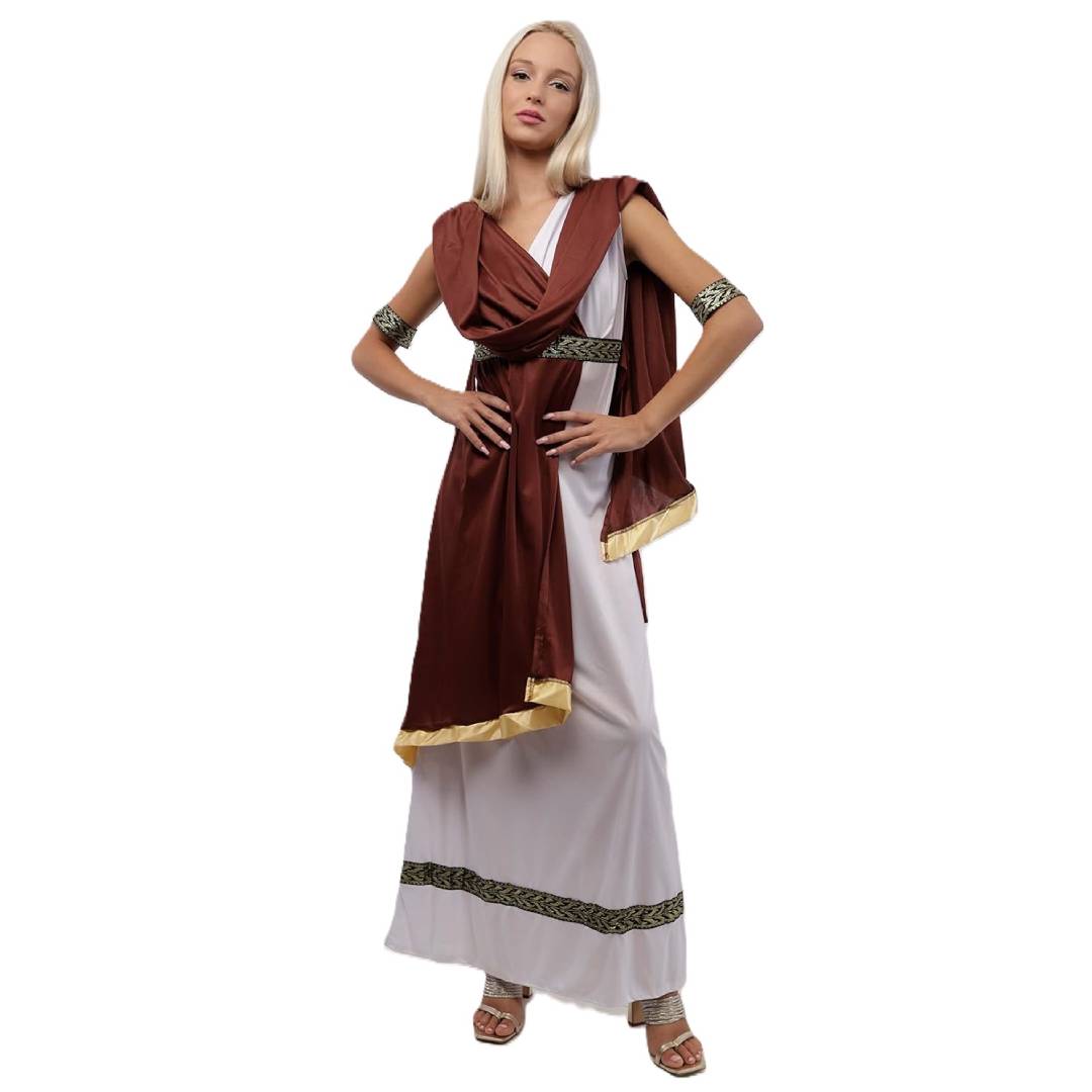 Disfraz Romana Diosa Emperatriz Medusa Griega Atenea Adulto 1