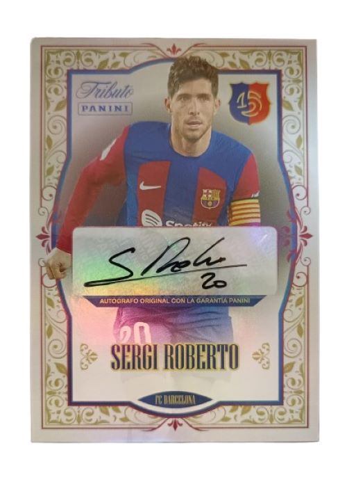 Sergi Roberto Autógrafo Original Impreso Tributo 125 aniversario FC Barcelona - Solo 50 copias 1