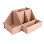 Organizador de escritorio de madera para decorar