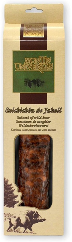 Salchichón Cular de Jabalí Montes Universales envasado al vacío (300g)