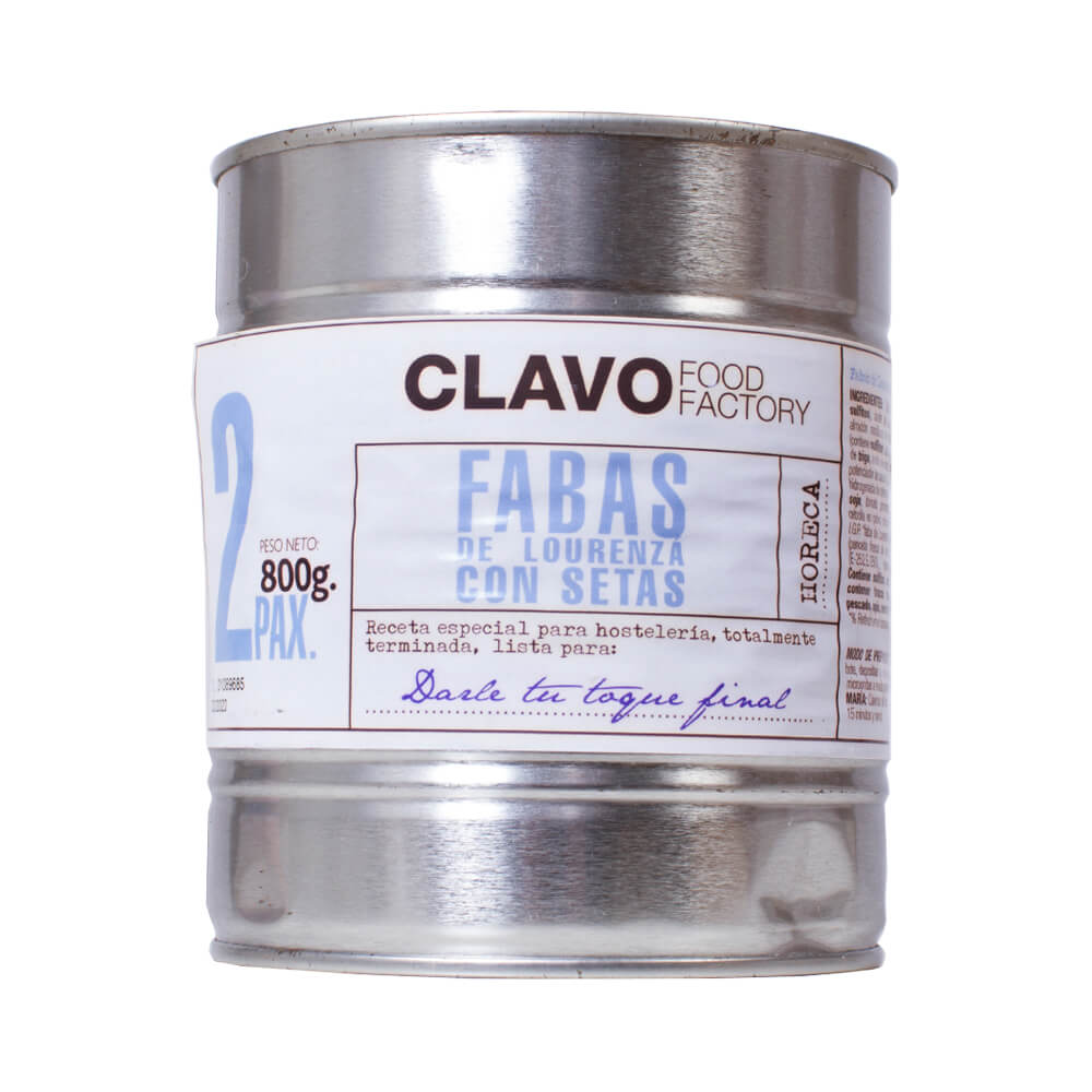 Clavo Food Factory Fabas de Lourenzá con setas 800 gr Clavo Food Factory Fabas de Lourenzá con setas 800 gr